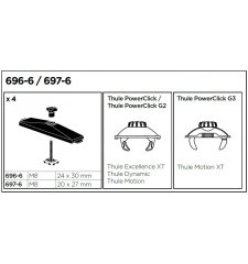 T-adaptéry Thule 6976