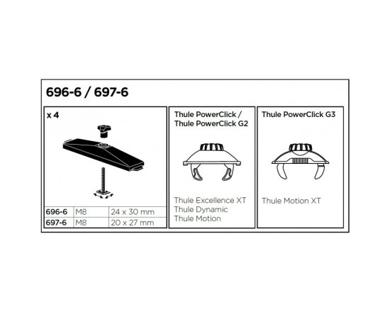 T-adaptéry Thule 6976