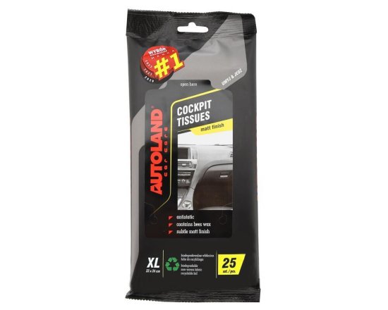 Ubrousky XL na palubní desku NATURAL 25ks 