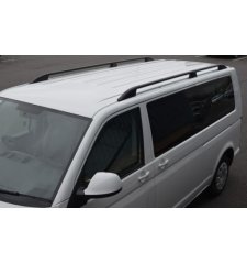 Podélné nosiče černé Volkswagen T5 / T6, prodloužená verze L2